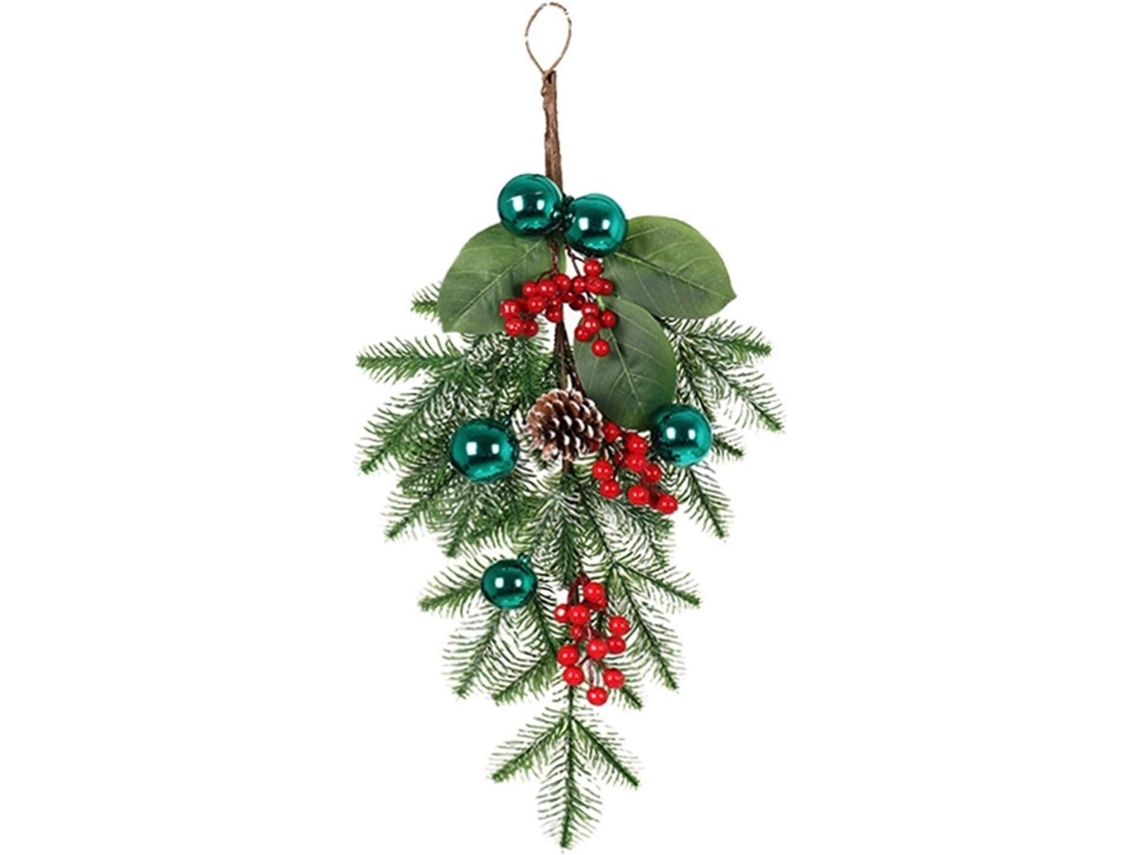Couronne De Pin Artificiel 24 Pouces Com Des Baies,