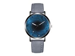 Reloj De Cuarzo Para Hombre Con Correa De Pu, Estilo Simple Y Elegante, Para Negocios (gris)