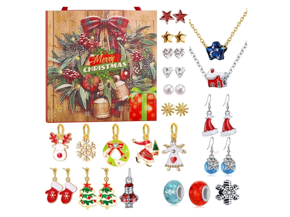 Calendário De Contagem Regressiva Para Presentes De Enfeites De Natal*