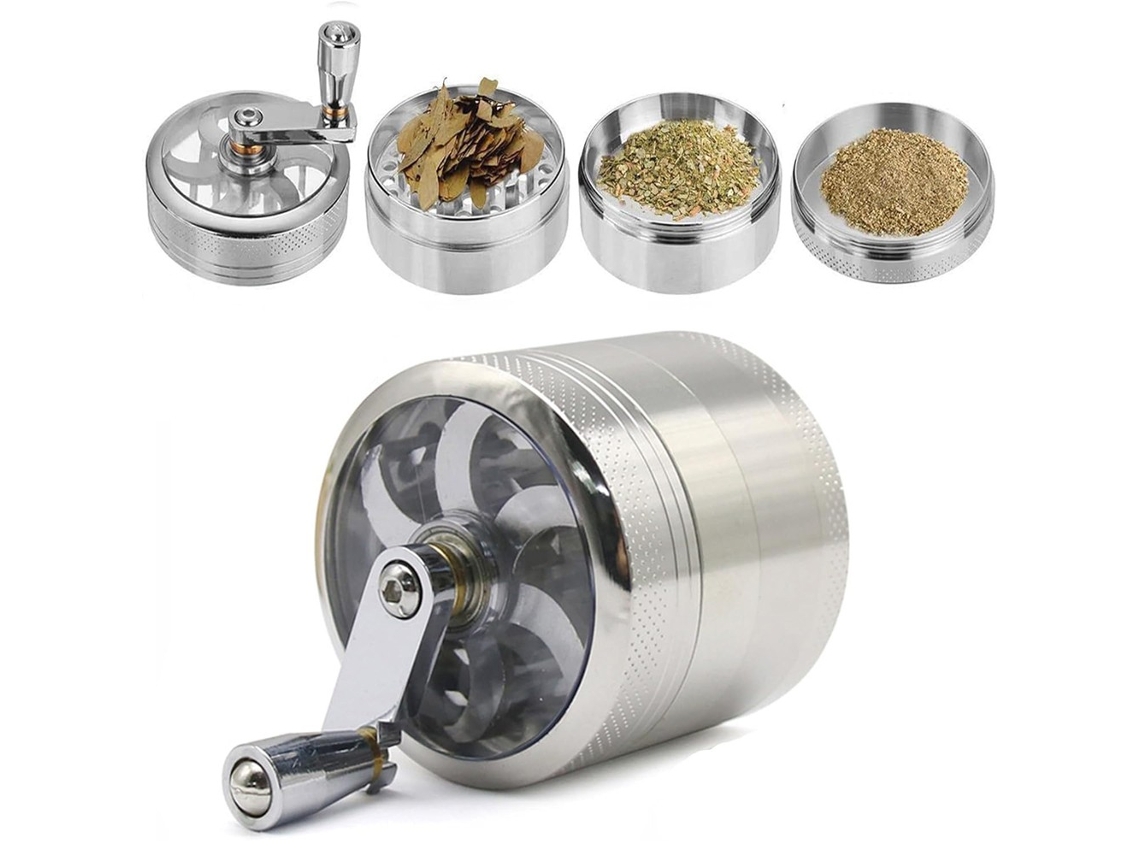 Moedor De Café Portátil Prateado, Para Grãos De Café, Uso Doméstico, Escritório E Viagens, Com Uso Prático E Transporte Fácil