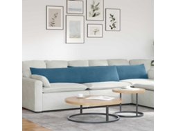 Vidaxl Travesseiros De Sofá 2 Pcs Azul 200 X 40 Cm