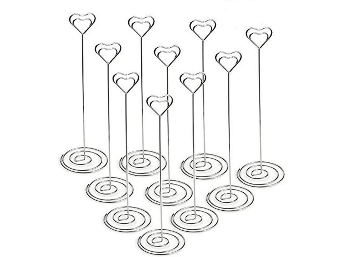 Conjunto de 10 Porta-Cartões de Mesa com Números de 8,6 Polegadas e Porta-Retratos para Decoração de Eventos