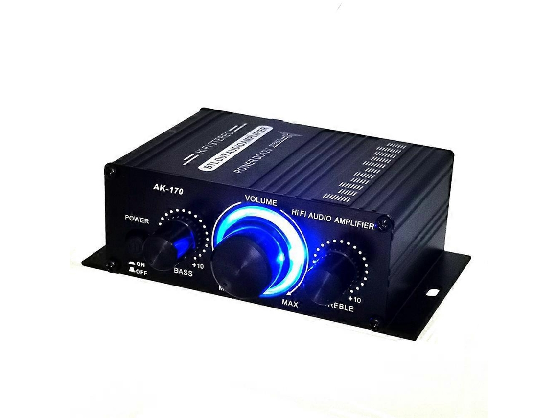 Mini Amplificador Estéreo Dc12v De Dois Canais Com Reprodutor De Áudio Hi-fi