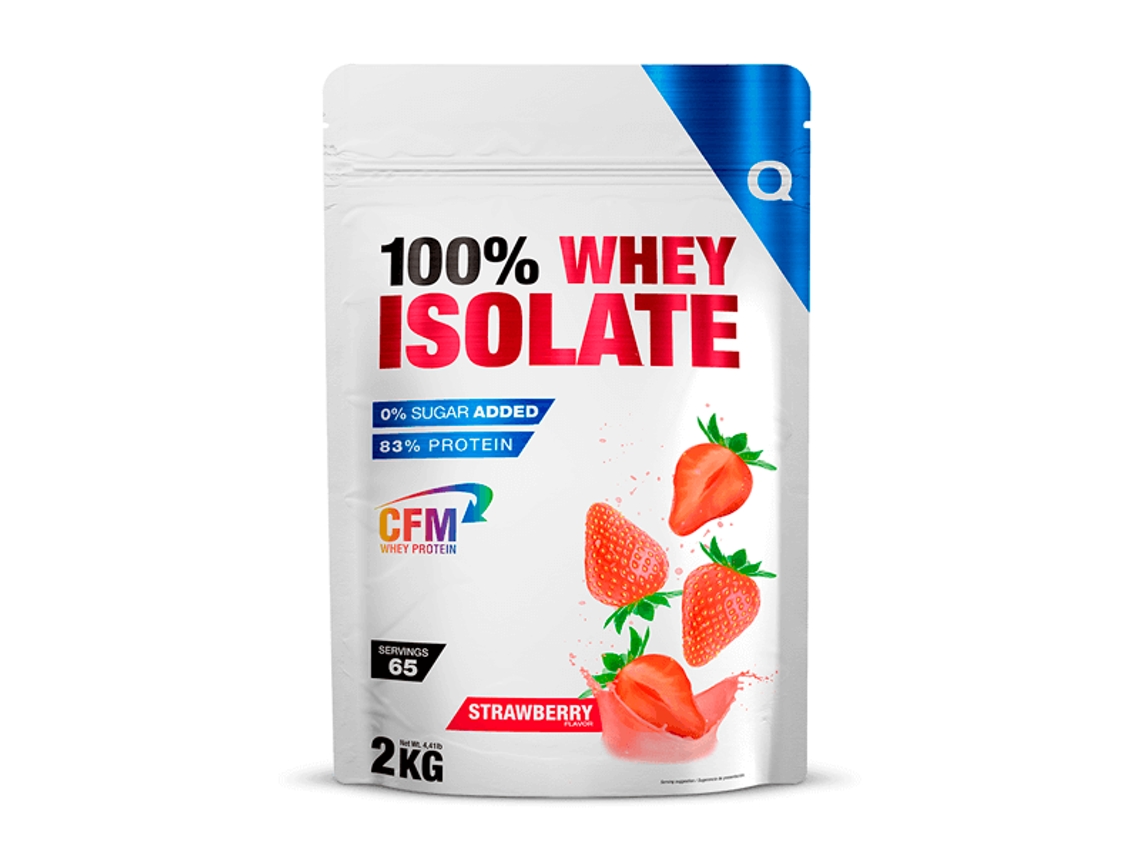 100% Whey Isolate 2kg Morango da QUAMTRAX