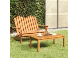 Vidaxl Conjunto Lounge De Jardim Adirondack 2pcs Acácia Maciça