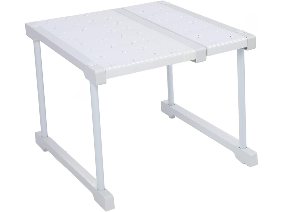 Prateleira Expansível Aramox Em Aço Carbono Para Armário, Com 42cm De Largura, Ajustável, Suporta Até 20kg, Sem