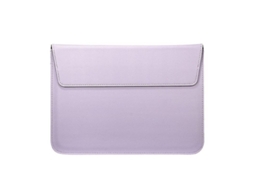 Capa de proteção para notebook de 13 polegadas, couro falso, bolsa envelope transversal, estilo fashion Marca