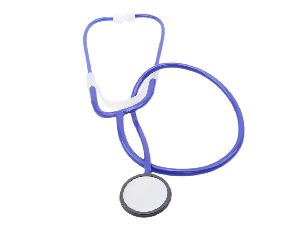 Primerox estetoscópio Simulado para Crianças Brincadeira de Médico de Role Play Azul Funcionamento Real