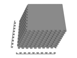 Conjunto 50 Mats De Quebra-cabeça Interligados Vidaxl Cinzento Espuma (18 M²)