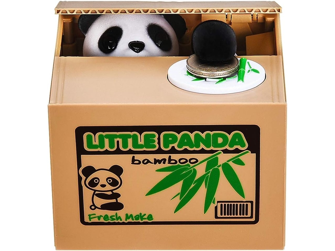 Cofrinho Panda, Caixa De Dinheiro Para Crianças/adultos, Cofrinho Automático Que Rouba Moedas Com Voz Clara Em Inglês Aprimorada Aquaforge