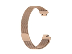 Pulseira De Relógio Lurelia Para Fitbit Inspire 2 Milanese Rose Gold
