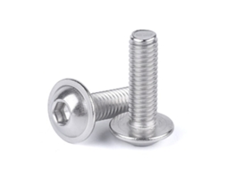 100 Parafusos de Cabeça Cilíndrica em Aço Inoxidável 304, M6* 16mm BRILVIBERA