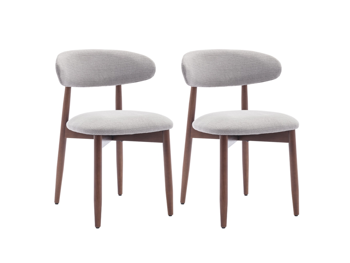 Smartue Conjunto De 2 Cadeiras De Sala De Jantar Robustas E Elegantes De Estilo Nórdico Minimalista, Ideais Para Cozinha E Zona De Refeições