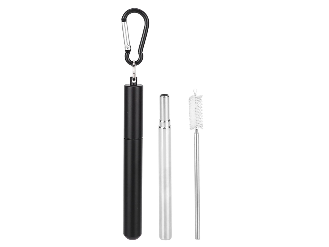 Palito de Bebida Telescópico Inox Reutilizável LAXISCREED