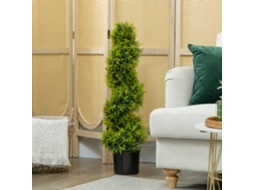 Cipreste Artificial De 90cm Planta Arte Em Forma Espiral, Plantas Artificiais Vaso, Decoração Moderna