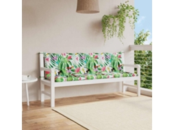 Vidaxl Almofadões Para Bancos De Jardim 2 Pcs Tecido Oxford Multicor