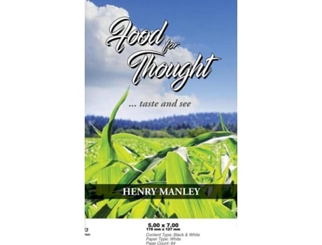 Livro Food For Thought ... Taste And See De Henry Manley (inglês)