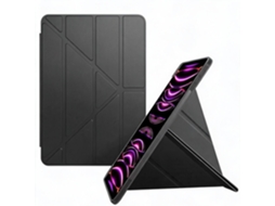Capa De Silicone Com 3 Dobras Y, Anti-curvatura Para Redmi Pad Se 11 Polegadas (preto)
