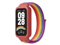 Capa Para Xiaomi Smart Band 9 Active / Redmi Band 3 - Plástico - Alça De Nylon Integrada