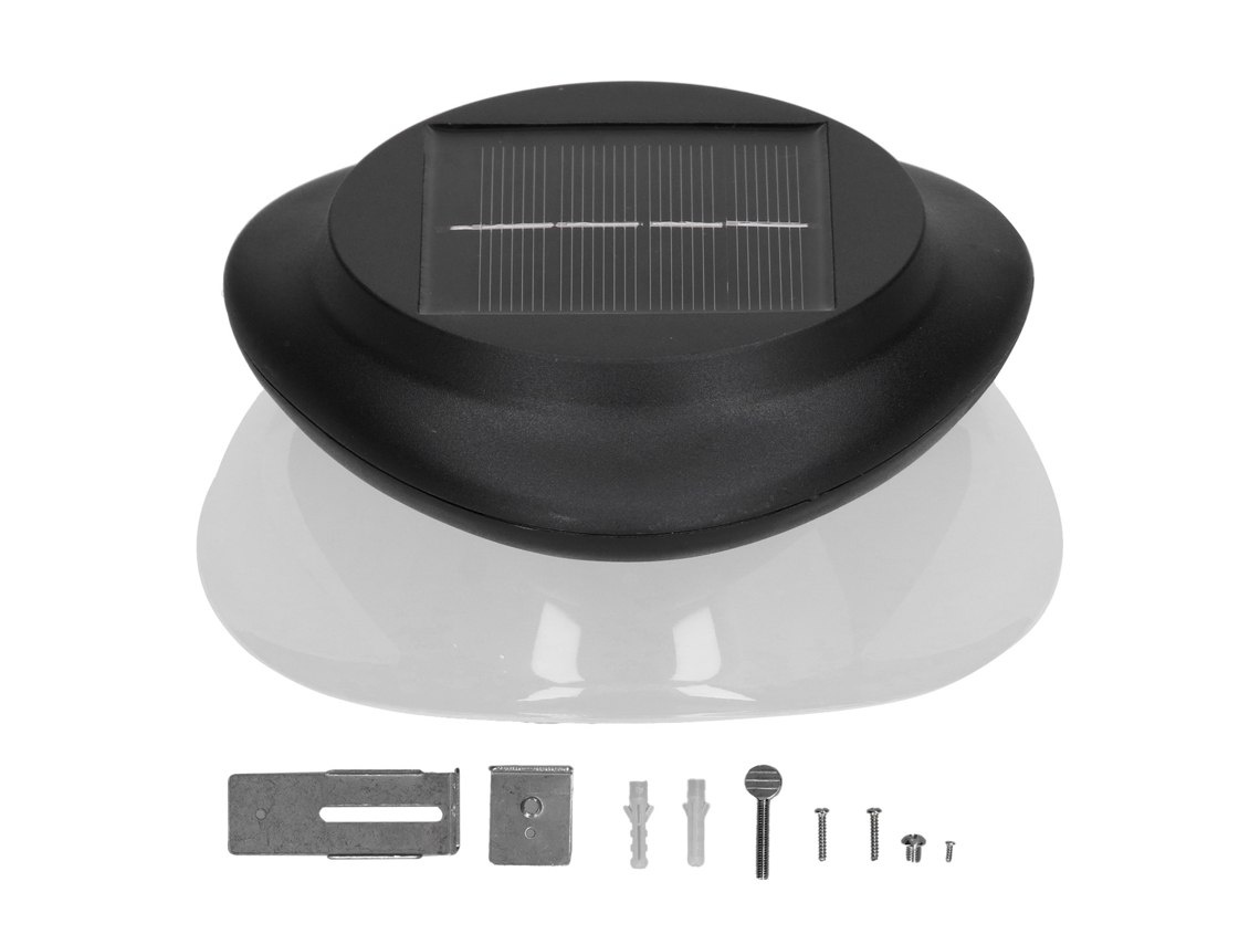 2026 lâmpada Solar Jardim 9led Ip55 Impermeável Luz Branca 6500k Sensor Exterior Cerca