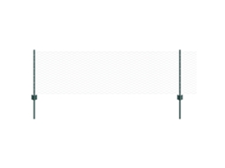 Conjunto 1 Painel De Cerca Vidaxl Verde Aço (25 X 0,6 M)