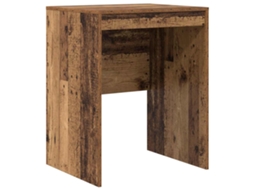 Conjunto 1 Mesa Compacta Vidaxl Castanho Derivados De Madeira (60 X 50 X 76 Cm)