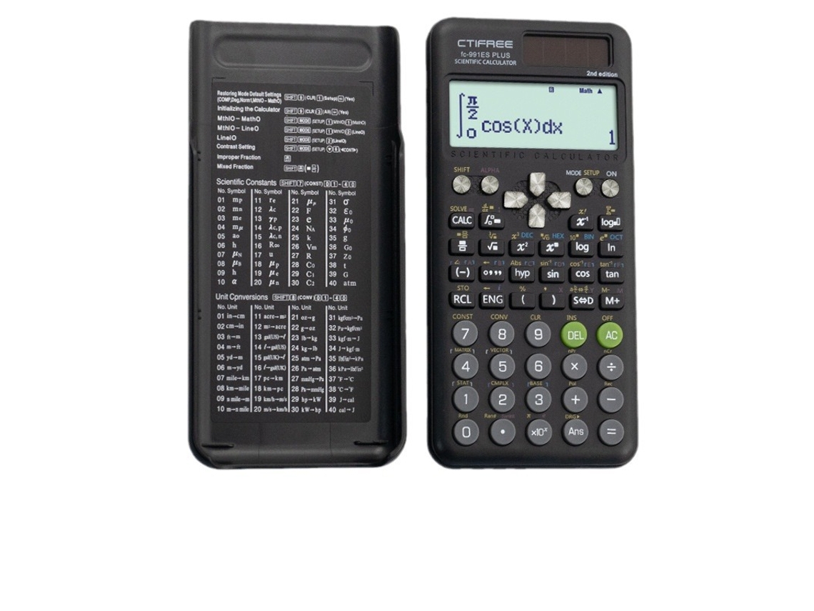 Calculadora 10+2 Digitos Com Calculo Integral E Diferencial Para Provas E Engenharia