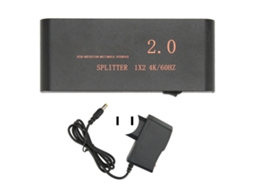 Divisor HDMI de Áudio e Vídeo EOOCOO (1 Entrada, 2 Saídas)