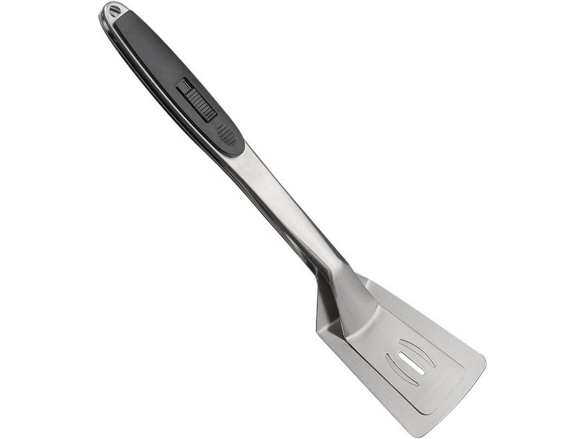 Pinça Profissional De Aço Inoxidável Para Virar Alimentos, Com Cabo Ergonômico, Ideal Para Grelhar, Preparar Bifes