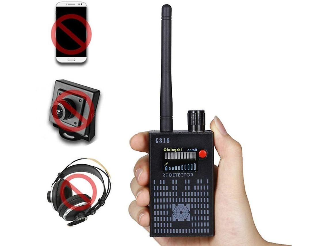 Detector De Sinais G318 Detector De Sinais Sinal Para Câmeras Detecção De Rádio Sem Fio Para Automóveis Preto Yizhood
