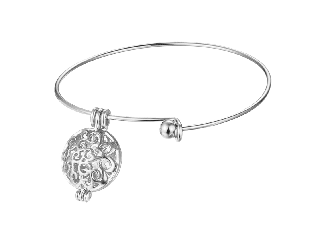 Pulseira Difusor Aromaterapia Com Pingente Moda