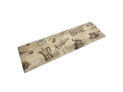 Conjunto 1 Tapete De Cozinha Vidaxl Marrom Poliamida (150 X 45 X 0.5 Cm)