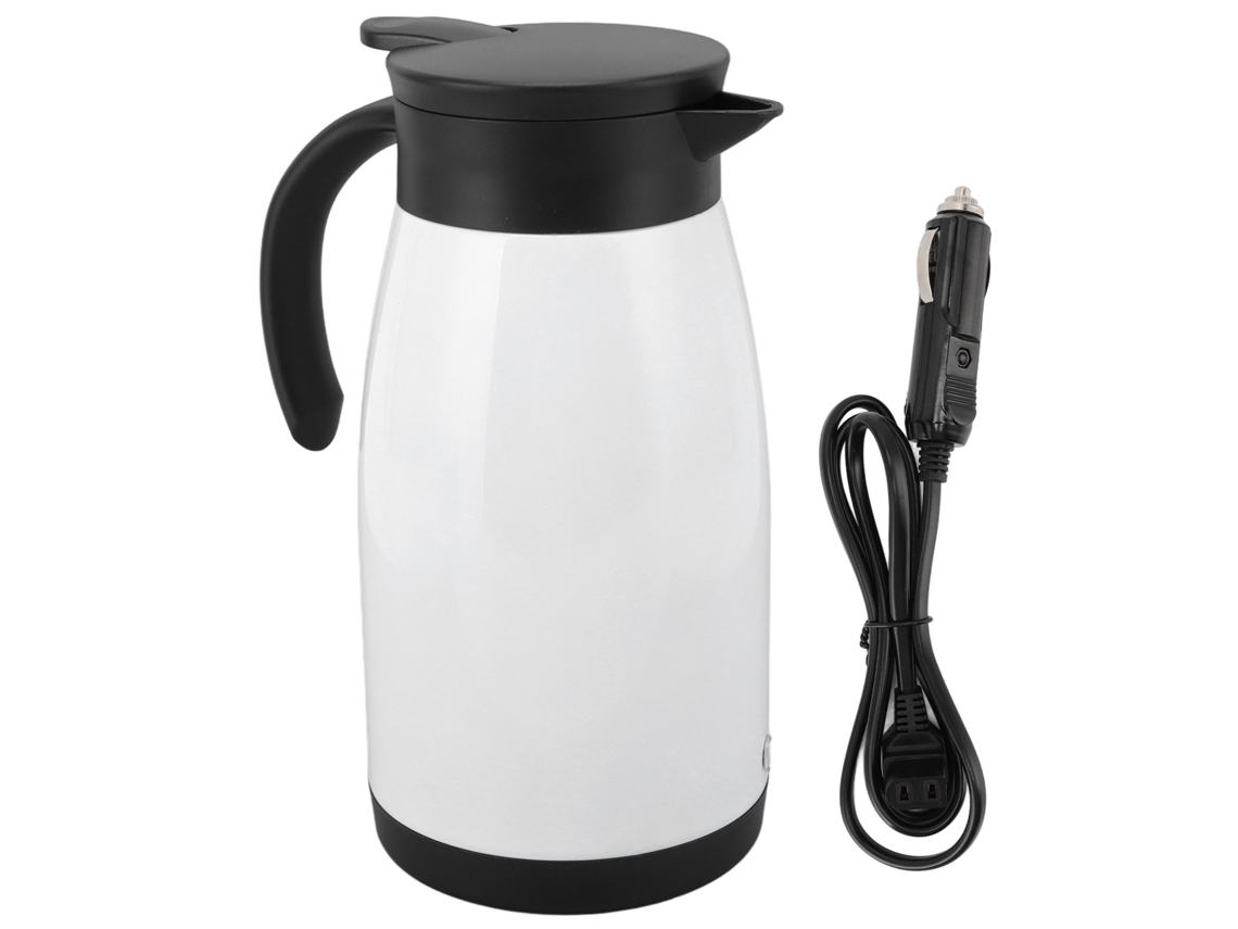 Chaleira elétrica de viagem 12v/24v 680ml aço inoxidável com manípulo ergonómico para carro LAXISCREED