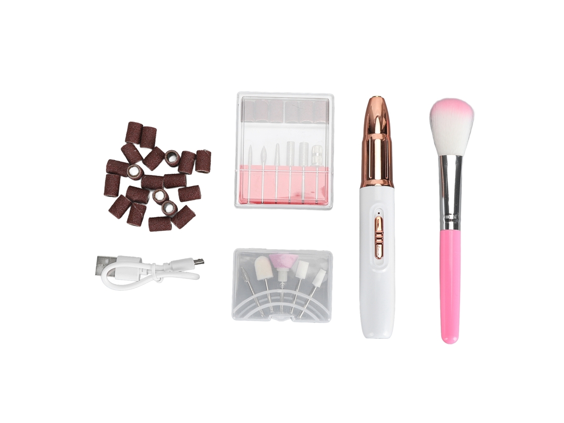 Set De Taladro De Uñas Elétrico 13000rpm Kit Profesional De Lijadora Elétrica Portátil Para Manicure Hogar Y Salón