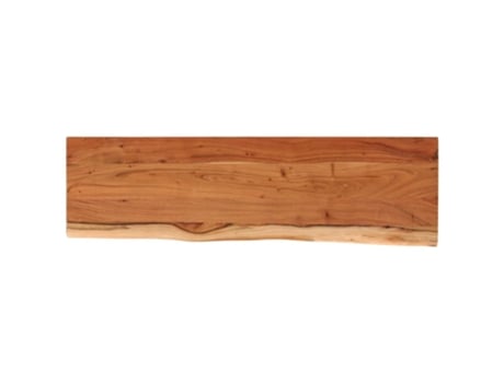 VIDAXL Tampo de Mesa Retangular Borda Viva 120X40X3,8 Cm Acácia Maciça