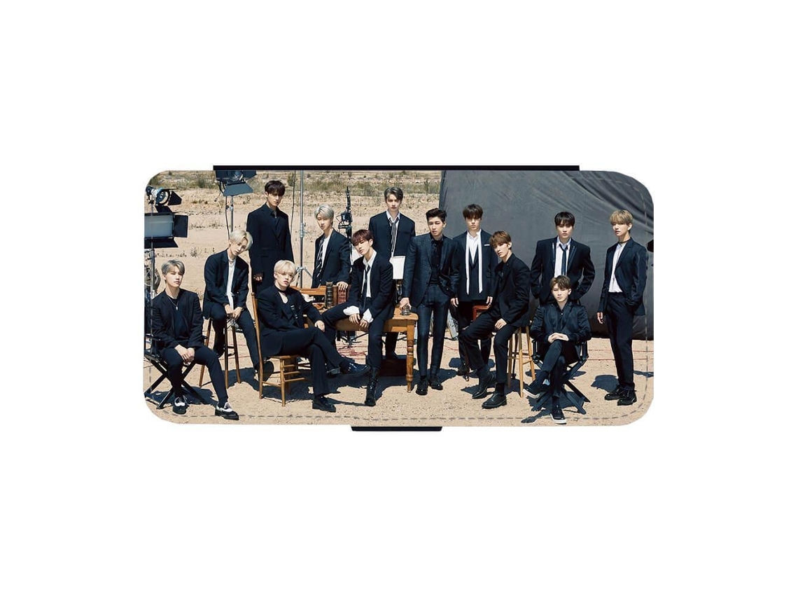 Capa Flip Para Iphone 17 Pro Com Estampa K-pop Seventeen