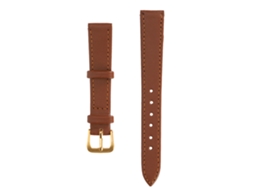 Correa De Reloj De Cuero Pu Unisex Con Hebilla 14mm Marrón Accesorio Universal