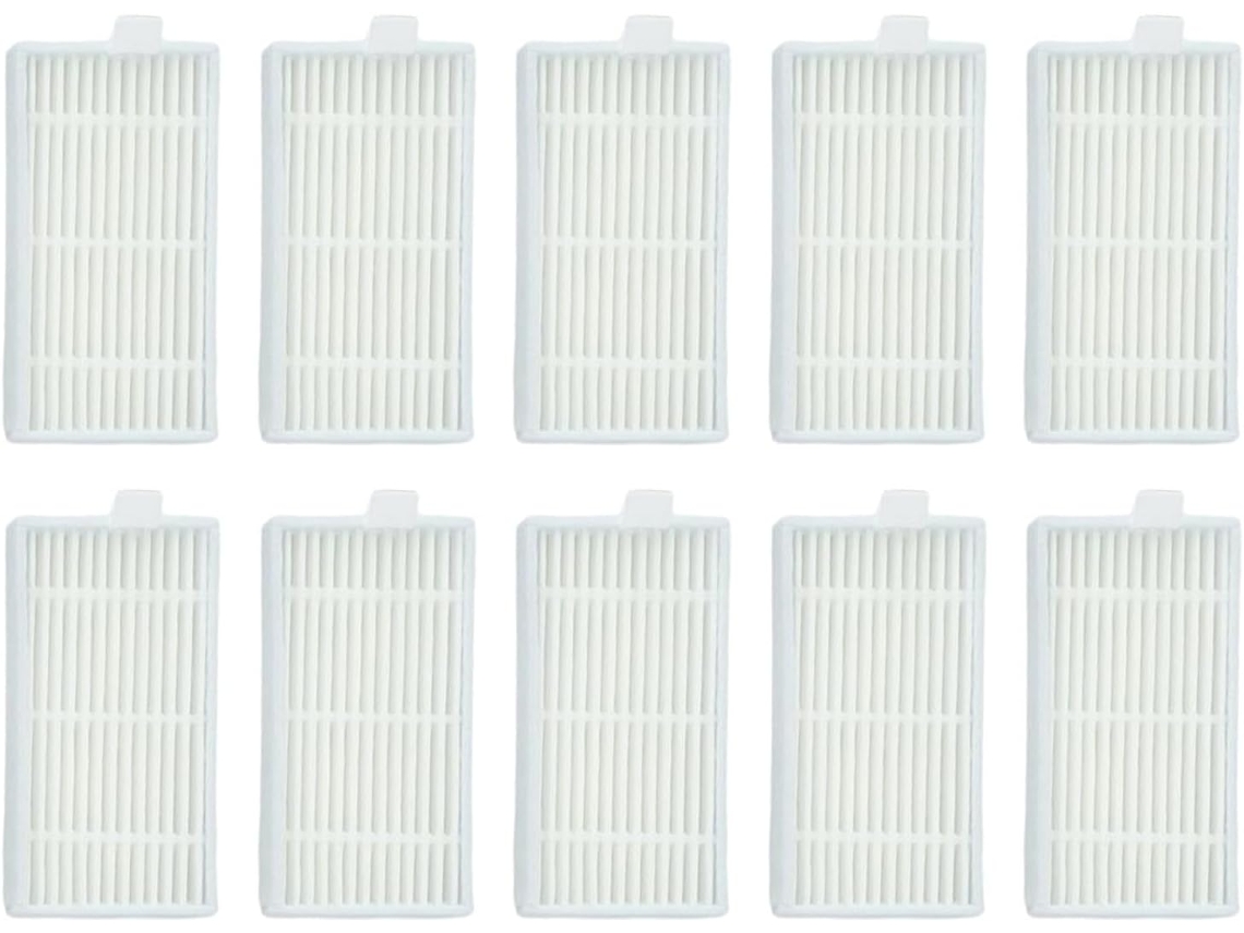 Pacote Com 10 Filtros Para Aspiradores Robô Medion Md 19500, 19510,