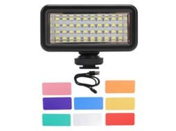 Luz de preenchimento para câmera de movimento, à prova d'água, com carregamento magnético, LED para vídeo com 8 películas de temperatura de cor LAXISCREED