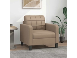 Vidaxl Poltrona 60 Cm Couro Artificial Cappuccino