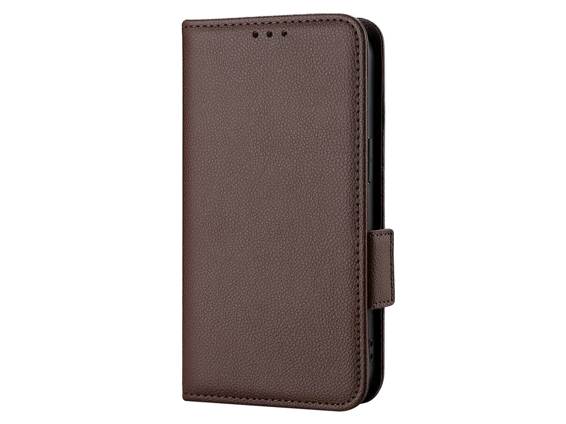 Capa Para Celular Em Couro Com Estampa De Lichiamarrom - Redmi Note 15 Pro 5g