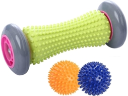 Lurelia Kit De Massagem Para Pés, Rolo E Bola, Fascite Plantar, Madeira, Relaxamento Casa