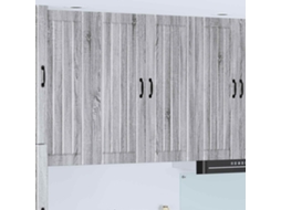 Vidaxl Armário De Parede Lucca Sonoma Cinzento 80 X 31 X 100 Cm