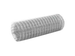 Vidaxl Cerca De Arame P/ Galinheiro 10x0,5 M Aço Galvanizado Prateado