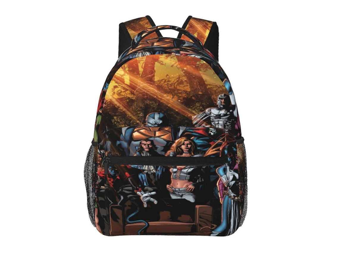Mochila De Estudante X Men E117, Durável E Leve, Com Alça De Ombro Impermeável E Respirável. Olysi Shop
