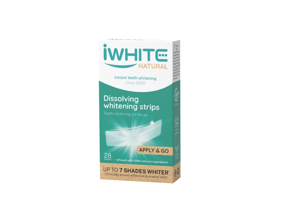 Tiras Branqueadoras IWHITE Natural Dissolving Teeth Whitening Strips (28 unidades)
