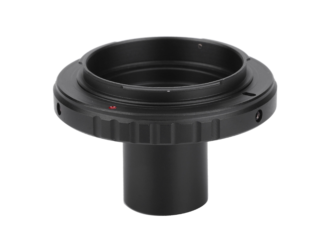 Anel Adaptador Metálico 23,2mm T Mount Ocular Microscópio Para Montagens Nikon Ai Câmara Slr