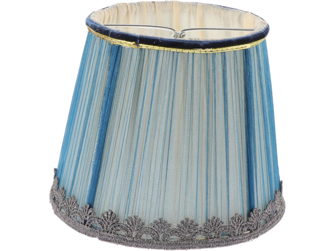 Capa Protetora Azul Em Musselina Para Abajur De Cabeceira, Fácil De Remover, Elegante Para Sala De Estar E