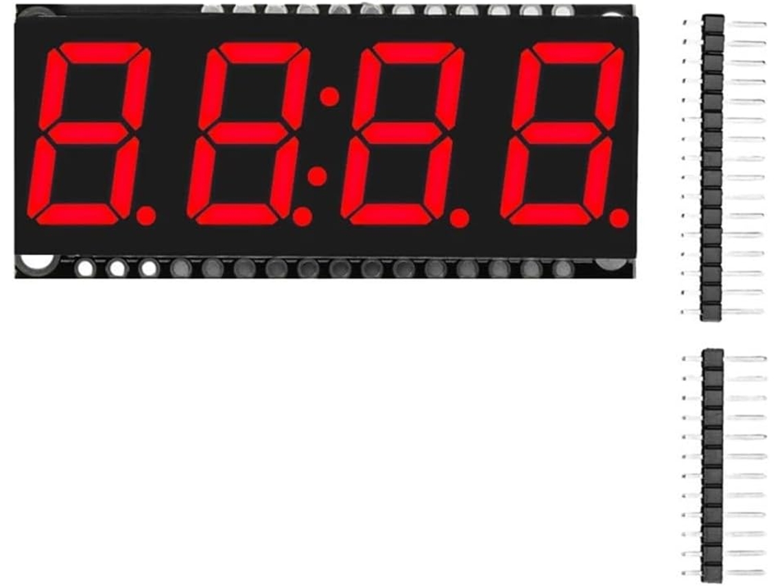 Módulo Time Tube 4 Bits 7 Segmentos Display Led Vermelho De 0