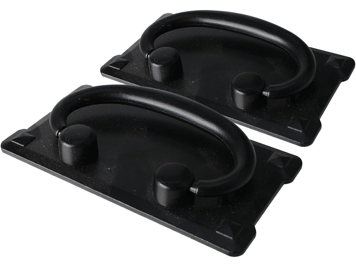Puxadores De Gaveta Valiclud Vintage Em Ferro Preto, 2 Peças, Estilo Retrô, Fáceis De Instalar Em Portas Armários E